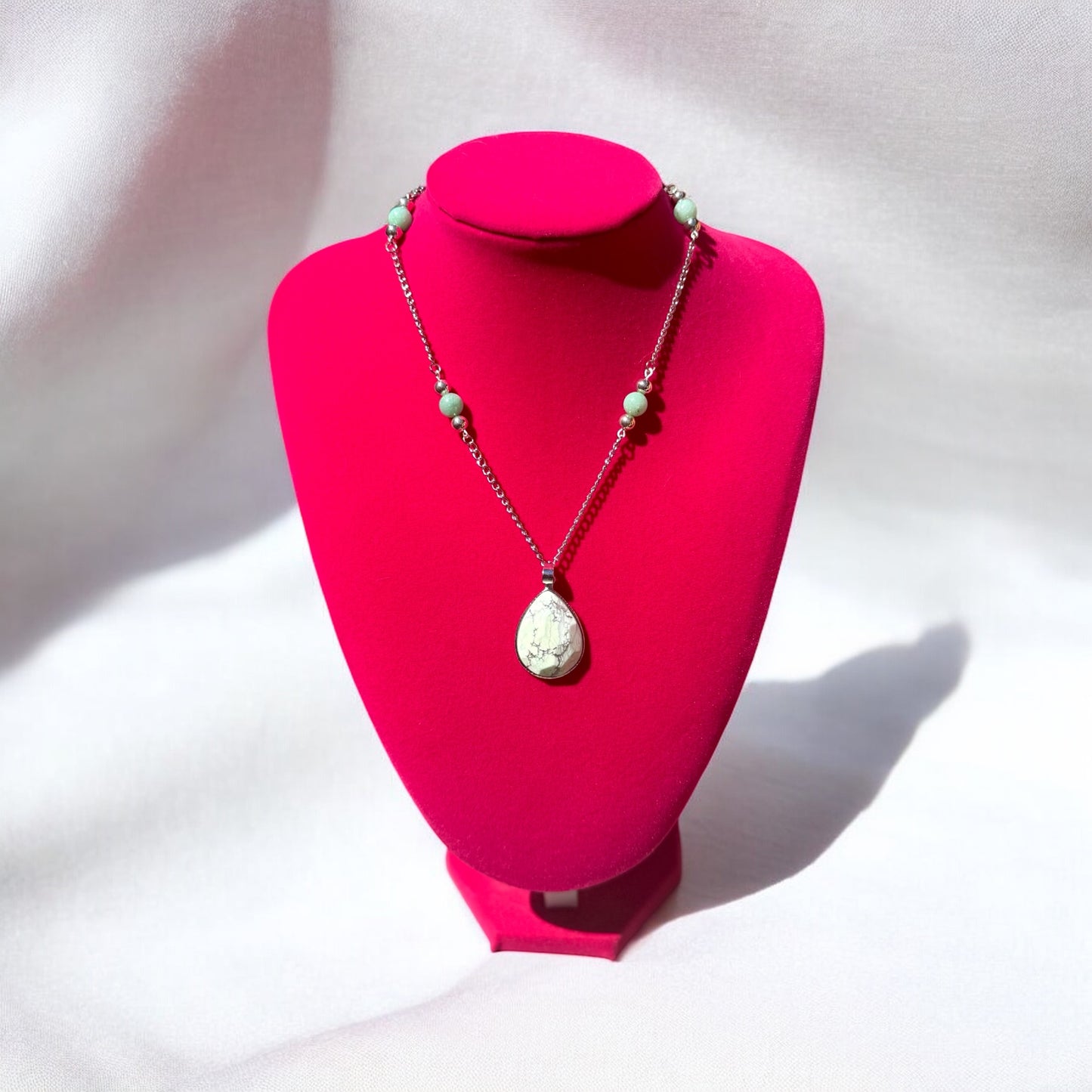 Mint Green Jade Necklace