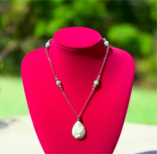 Mint Green Jade Necklace