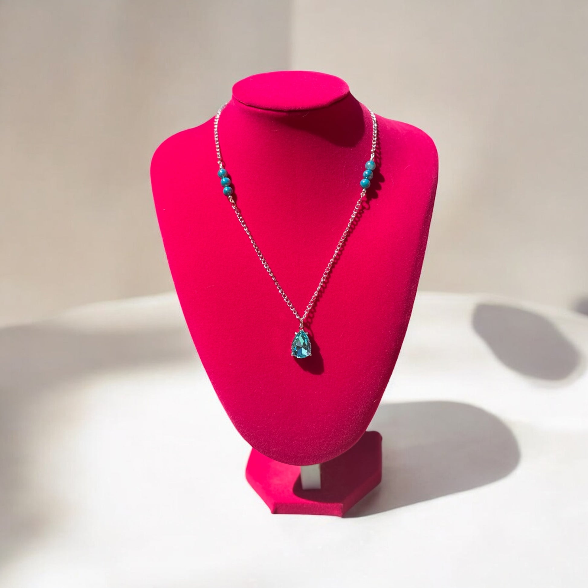 Handmade Blue Pendant Necklace