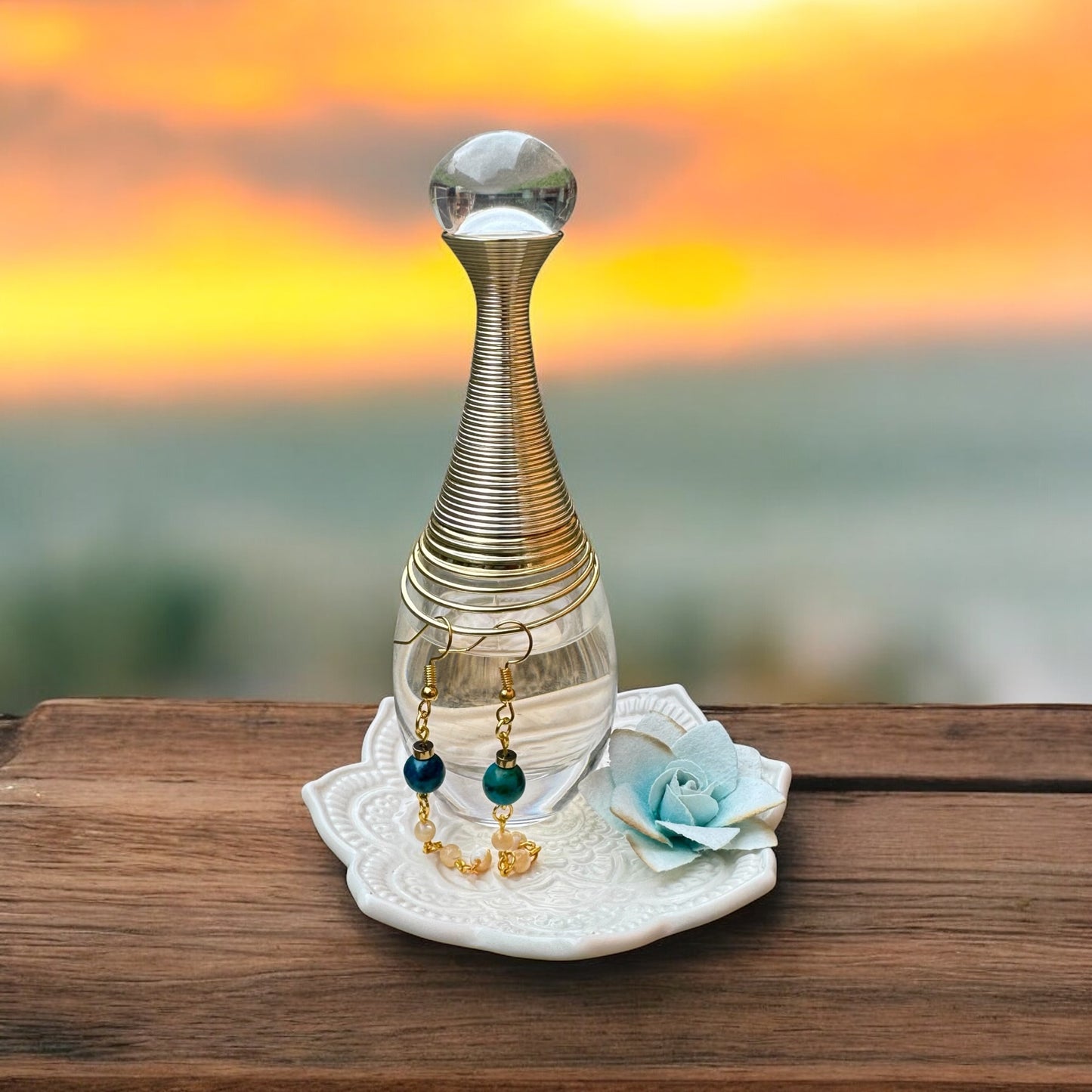 Beach inspired earrings set